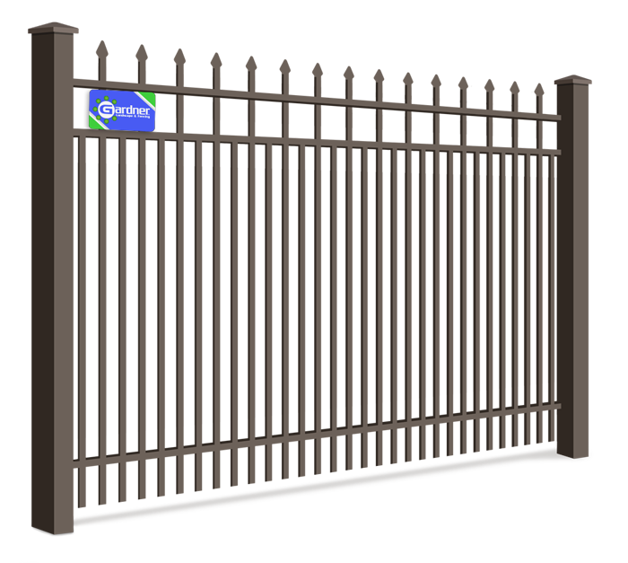 Double picket Southeast Louisiana aluminum fence