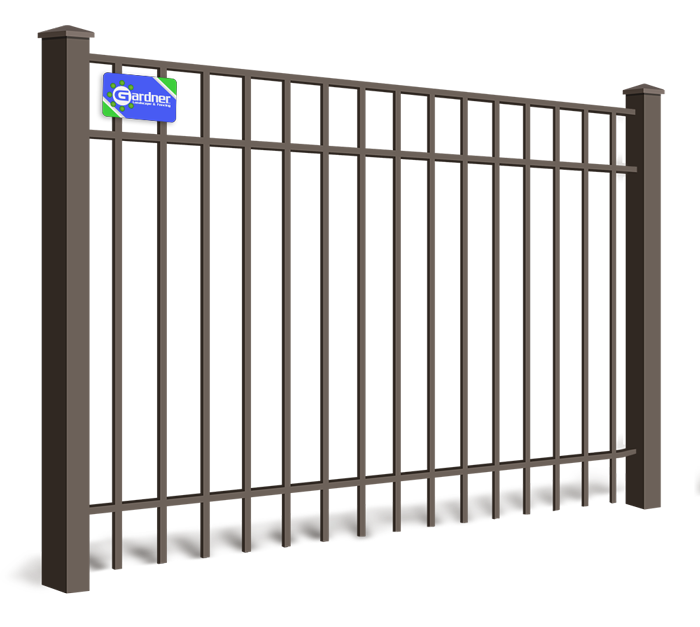 Standard picket Southeast Louisiana aluminum fence