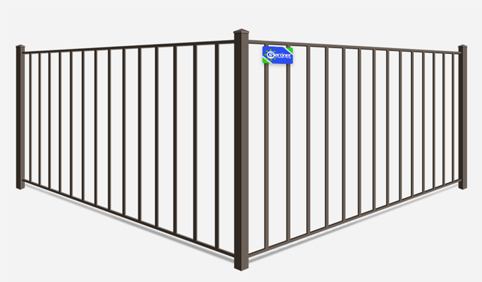 2 rail ornamental metal fence contractor in Southeast Louisiana