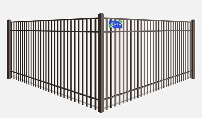 Double picket wrought iron fence company Southeast Louisiana